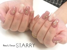 スターリー(STARRY)/上品シンプル　大理石ネイル