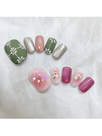 6月フットネイル￥9900