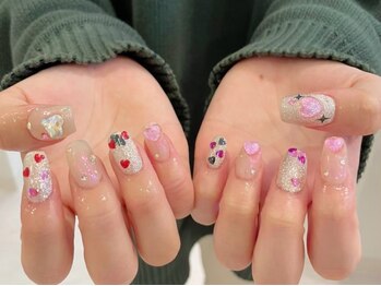 アイスタジオ アンド ダブルネイル 高槻店(EYE STUDIO&W NAIL)/ハートネイル/アート10本/高槻