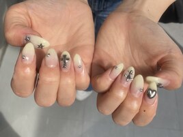 グラデーション×クロムパーツ
