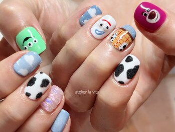 キャラクター手描き