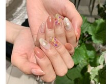 ネイルズ ララ(nails Lala)/押し花ネイル。