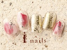 アイネイルズ 町田店(I nails)/塗りかけピンクゴールド6480円