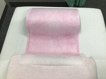 一心整体院/うつ伏せの顔元に不織布