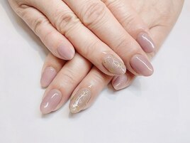 春シンプルネイル