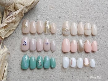 リンドゥネイル(Rindu Nail)/9月新作定額キレイ上品デザイン