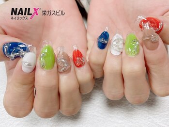 ネイリックス 栄ガスビル(NAILX)/立体ネイル☆粘土ジェル