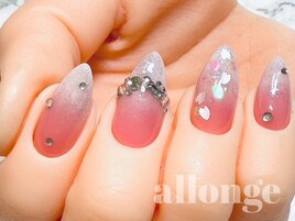 桜の花びらネイル☆