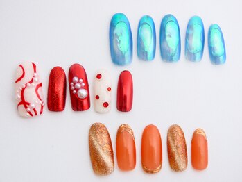 Otter'sNail【マグネット/スカルプ/フィルイン/パラジェル/持ち込み】/定額デザインコース　¥8,500