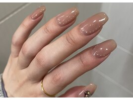 holo heart nail