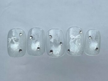 アイネイルズ 恵比寿店(I nails)/クリアマグリボン