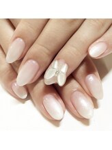 ネイルサロン アテナ(Athena)/グラデ&蝶々パーツ