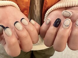 ちぐはぐネイビーニュアンス