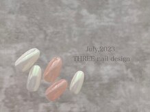 スリー(THREE)/July 2023/nail design