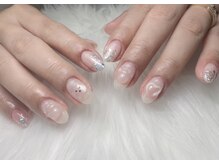 ビーネイル 新松戸(BE NAIL)/チップ長さ出し華やかデザイン
