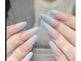 水色ネイル