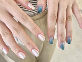 ブルー×ホワイトニュアンス