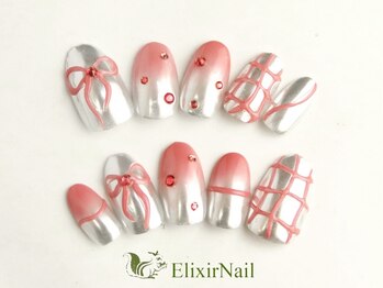 エリクサーネイル 新橋(Elixir Nail)の写真/特別な日には華やかなネイルで心も弾む♪繊細なアートで周りと差がつくネイルデザインをご提案します☆