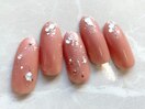 【華やかストーンネイル】