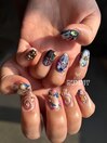 Springアシメアートネイル☆