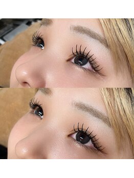 シアン(CYAN)/フラットラッシュ140本/Dカール