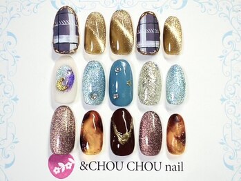 アンドシュシュネイル(&CHOU CHOU nail)の写真/【パラジェル取扱店】1級上級ネイリスト在籍☆話題沸騰中のマグネットジェルも多数ご用意しております◎