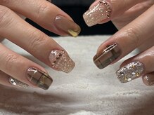 コーシェリ(koselig)/チェックネイル