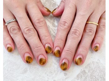 ~べっ甲風ネイル~