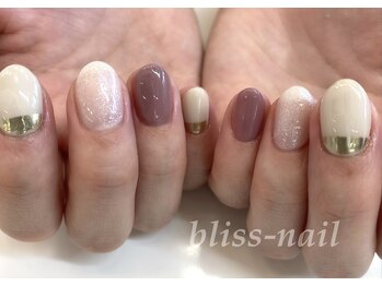 ブリスネイル(bliss-nail)/ミラーフレンチ