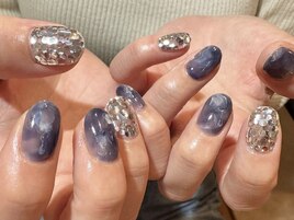 もやもやネイビーニュアンス