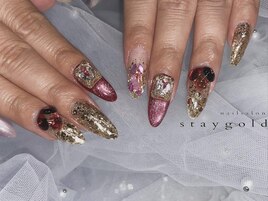 アミ施術お客様ネイル