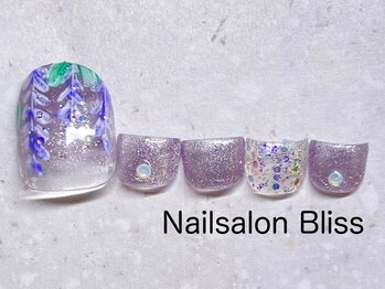 ネイルサロンブリス(nail salon Bliss)/定額FOOTシンプルアート￥5720