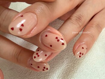 ジュエ ネイルスタジオ(jouer nailstudio.)/ハートネイル