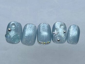 アイネイルズ 恵比寿店(I nails)/サマーブルーマグ