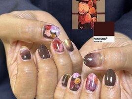 ボルドーネイル　フィルイン