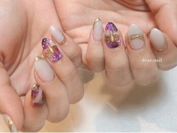 ディアネイル(dear.nail)/ニュアンスフラワーネイル★