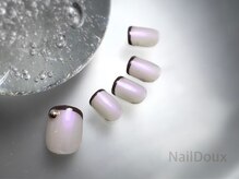 ネイル ドゥ 岡山駅前店(Nail Doux)/チョコフレンチフットネイル