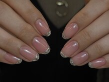 ハイネイル 池袋(Hi nail)/キラキラガラスフレンチ