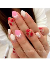 ネイルサロン クール(Nailsalon Coeur)/バルーンフレンチ フラワー