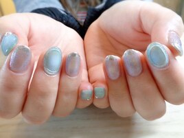 マグネットネイル くすみカラー