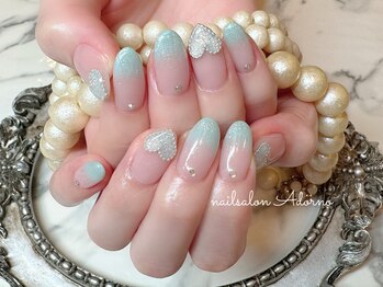 ☆ハートネイル☆カラーグラデ☆