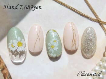 プラスネイル 銀座中央通り店(PLUS NAIL)/【3045】定額7,689円フラワー