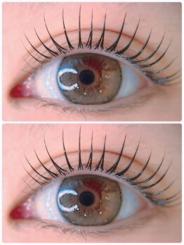 るあん(Leine)の写真/【ヒト幹細胞付まつ毛パーマ¥4000】すっぴんにも自信!理想の目元をしっかりキープ◎是非お試しを♪