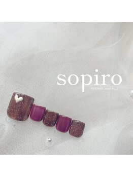 ソピーロ 三番町店(sopiro)/ちょこんハートネイル♪