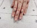 ガラスフレンチ ネイル