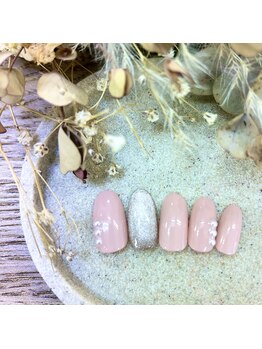 アヴェックアムール 豊田(avec amour)/natural シンプルパールネイル