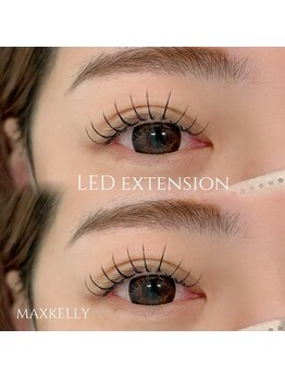 ネイルアンドアイラッシュ マックスケリー 福岡(MAXKELLY)の写真/キープ力抜群♪【LEDエクステ100本4980円】すぐ取れてしまう・持ちが悪いなどでお悩みの方におすすめ★