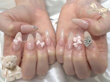ルルシアン 代々木(luluchien)/ちゅるんベージュネイル♪