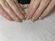 ティンク港南台 アイラッシュアンドネイル (Tink eyelash&nail)/パラジェル　ガラスフレンチ