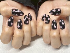 大人薔薇ネイル